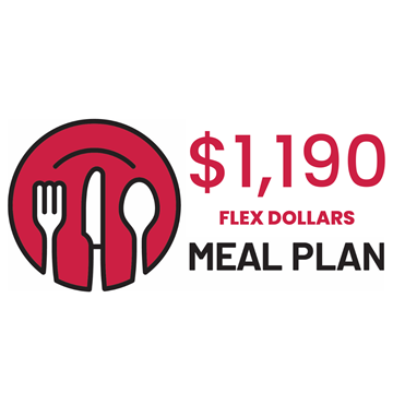 $1,190 Flex Dollar Meal Plan